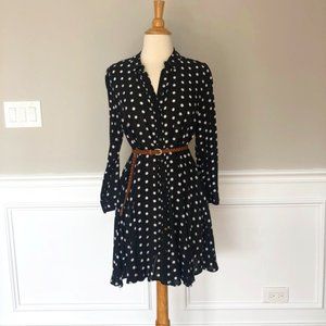 ZARA BLACK WHITE POLKA DOT DRESS